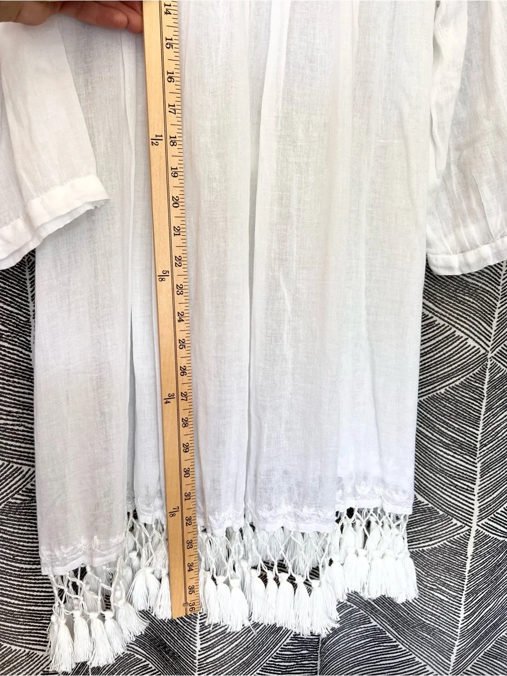 Roberta Roller Rabbit White Tassel Tunic